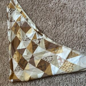 Tan and brown Coach Scarf or accessory